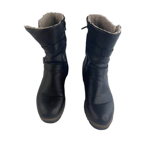 Nautica Womens Snow Boots Buckles Faux Fur Black Size 8 - Picture 4 of 10